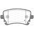 Jeu de 4 plaquettes de frein arrière OPEN PARTS BPA0897.11 - Visuel 2