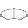 Jeu de 4 plaquettes de frein avant OPEN PARTS BPA0899.00 - Visuel 2