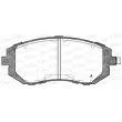 Jeu de 4 plaquettes de frein avant OPEN PARTS BPA0951.02 - Visuel 1