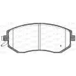 Jeu de 4 plaquettes de frein avant OPEN PARTS BPA0951.04 - Visuel 2