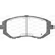 Jeu de 4 plaquettes de frein avant OPEN PARTS BPA0951.11 - Visuel 1