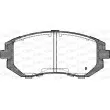 Jeu de 4 plaquettes de frein avant OPEN PARTS BPA0951.11 - Visuel 2