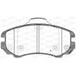 Jeu de 4 plaquettes de frein avant OPEN PARTS BPA0953.02 - Visuel 1