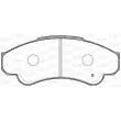 Jeu de 4 plaquettes de frein avant OPEN PARTS BPA0959.01 - Visuel 2