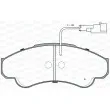 Jeu de 4 plaquettes de frein avant OPEN PARTS BPA0959.11 - Visuel 1