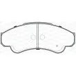 Jeu de 4 plaquettes de frein avant OPEN PARTS BPA0959.11 - Visuel 2