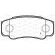 Jeu de 4 plaquettes de frein arrière OPEN PARTS BPA0961.02 - Visuel 2