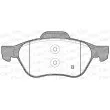 Jeu de 4 plaquettes de frein avant OPEN PARTS BPA0962.10 - Visuel 2