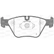 Jeu de 4 plaquettes de frein avant OPEN PARTS BPA0963.00 - Visuel 1
