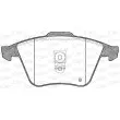 Jeu de 4 plaquettes de frein avant OPEN PARTS BPA0964.02 - Visuel 2