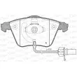 Jeu de 4 plaquettes de frein avant OPEN PARTS BPA0964.12 - Visuel 1