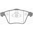 Jeu de 4 plaquettes de frein avant OPEN PARTS BPA0964.20 - Visuel 1