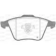 Jeu de 4 plaquettes de frein avant OPEN PARTS BPA0964.20 - Visuel 2