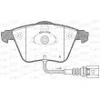 Jeu de 4 plaquettes de frein avant OPEN PARTS BPA0964.32 - Visuel 1