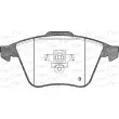 Jeu de 4 plaquettes de frein avant OPEN PARTS BPA0964.32 - Visuel 2