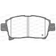 Jeu de 4 plaquettes de frein avant OPEN PARTS BPA0971.02 - Visuel 2