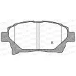 Jeu de 4 plaquettes de frein avant OPEN PARTS BPA0971.12 - Visuel 2