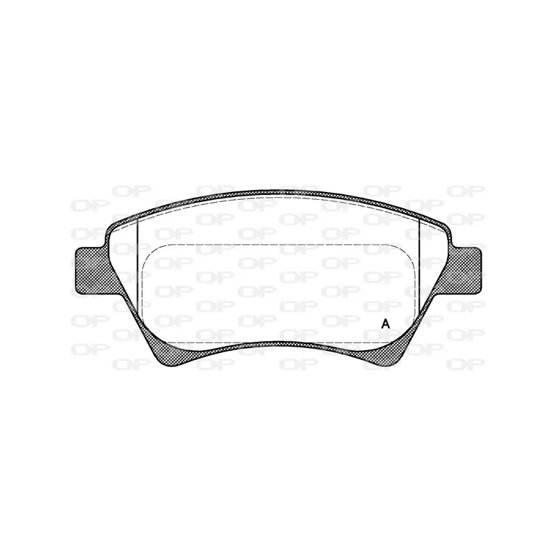 Jeu de 4 plaquettes de frein avant OPEN PARTS BPA0976.00