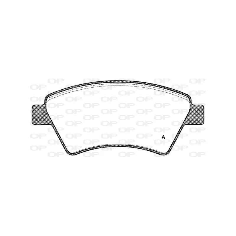 Jeu de 4 plaquettes de frein avant OPEN PARTS BPA0976.10