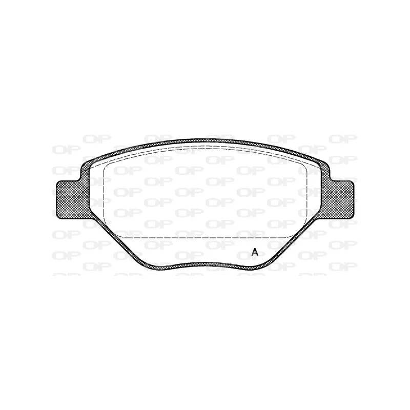 Jeu de 4 plaquettes de frein avant OPEN PARTS BPA0977.00