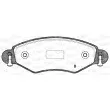 Jeu de 4 plaquettes de frein avant OPEN PARTS BPA0978.02 - Visuel 2