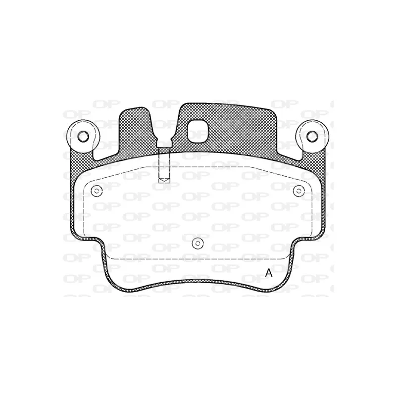 Jeu de 4 plaquettes de frein avant OPEN PARTS BPA0982.00