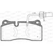 Jeu de 4 plaquettes de frein arrière OPEN PARTS BPA0983.11 - Visuel 1