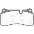 Jeu de 4 plaquettes de frein arrière OPEN PARTS BPA0983.11 - Visuel 2