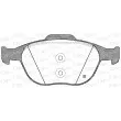 Jeu de 4 plaquettes de frein avant OPEN PARTS BPA0984.00 - Visuel 2