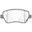 Jeu de 4 plaquettes de frein avant OPEN PARTS BPA0987.02 - Visuel 1
