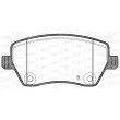 Jeu de 4 plaquettes de frein avant OPEN PARTS BPA0987.02 - Visuel 2
