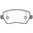 Jeu de 4 plaquettes de frein avant OPEN PARTS BPA0987.11 - Visuel 2