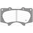 Jeu de 4 plaquettes de frein avant OPEN PARTS BPA0988.00 - Visuel 2