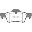 Jeu de 4 plaquettes de frein arrière OPEN PARTS BPA0991.10 - Visuel 2
