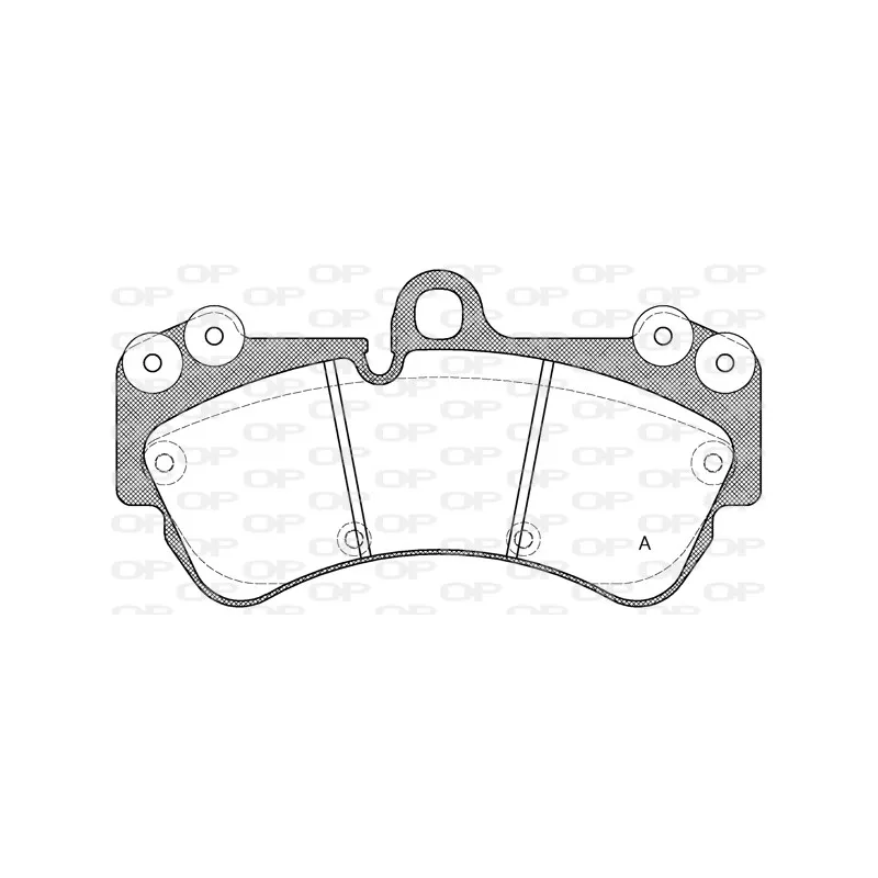 Jeu de 4 plaquettes de frein avant OPEN PARTS BPA0994.00