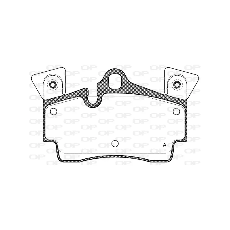 Jeu de 4 plaquettes de frein arrière OPEN PARTS BPA0996.10