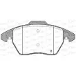 Jeu de 4 plaquettes de frein avant OPEN PARTS BPA1030.01 - Visuel 2