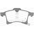 Jeu de 4 plaquettes de frein avant OPEN PARTS BPA1036.02 - Visuel 1