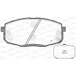 Jeu de 4 plaquettes de frein avant OPEN PARTS BPA1038.12 - Visuel 1