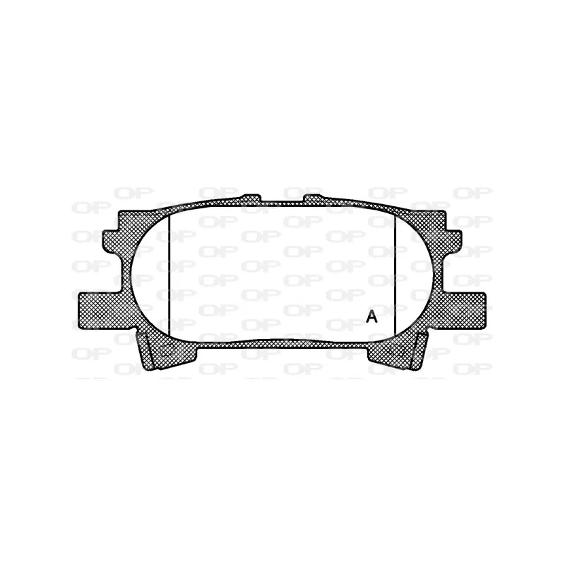 Jeu de 4 plaquettes de frein arrière OPEN PARTS BPA1040.00