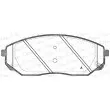 Jeu de 4 plaquettes de frein avant OPEN PARTS BPA1041.02 - Visuel 1