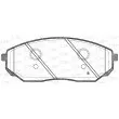 Jeu de 4 plaquettes de frein avant OPEN PARTS BPA1041.02 - Visuel 2