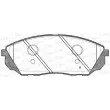 Jeu de 4 plaquettes de frein avant OPEN PARTS BPA1041.12 - Visuel 2
