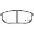 Jeu de 4 plaquettes de frein arrière OPEN PARTS BPA1042.02 - Visuel 1