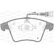 Jeu de 4 plaquettes de frein avant OPEN PARTS BPA1045.01 - Visuel 1
