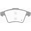 Jeu de 4 plaquettes de frein avant OPEN PARTS BPA1045.01 - Visuel 2