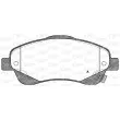 Jeu de 4 plaquettes de frein avant OPEN PARTS BPA1046.02 - Visuel 1