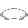 Jeu de 4 plaquettes de frein avant OPEN PARTS BPA1046.02 - Visuel 2
