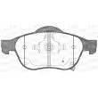 Jeu de 4 plaquettes de frein avant OPEN PARTS BPA1054.02 - Visuel 1