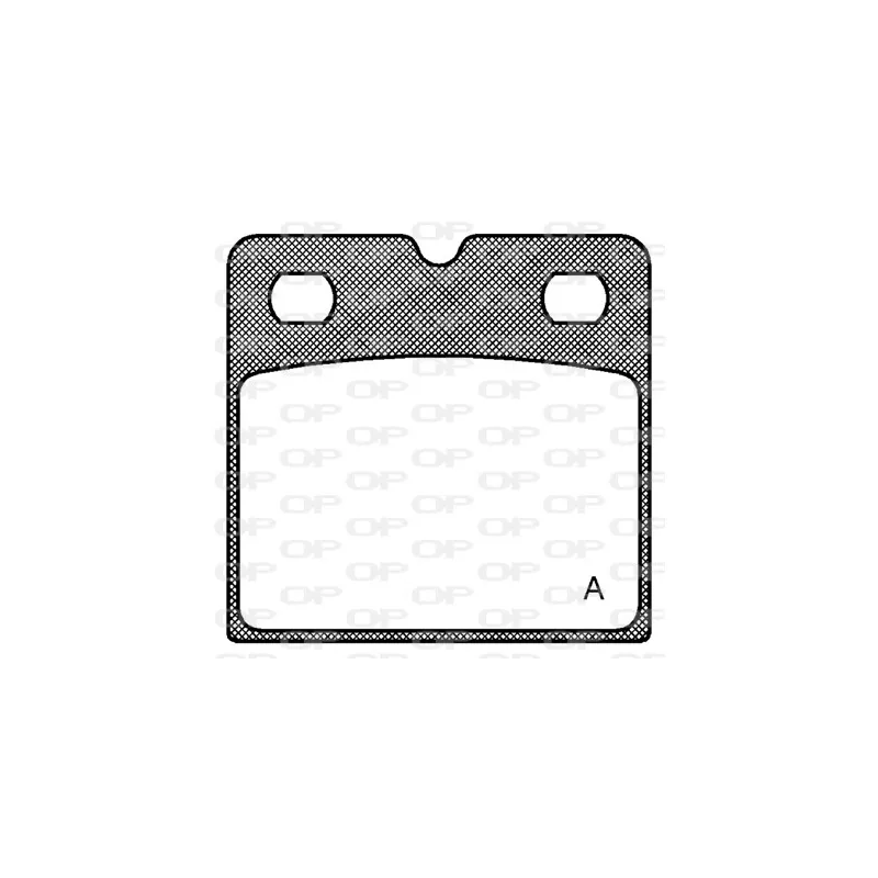 Jeu de 4 plaquettes de frein arrière OPEN PARTS BPA1067.00